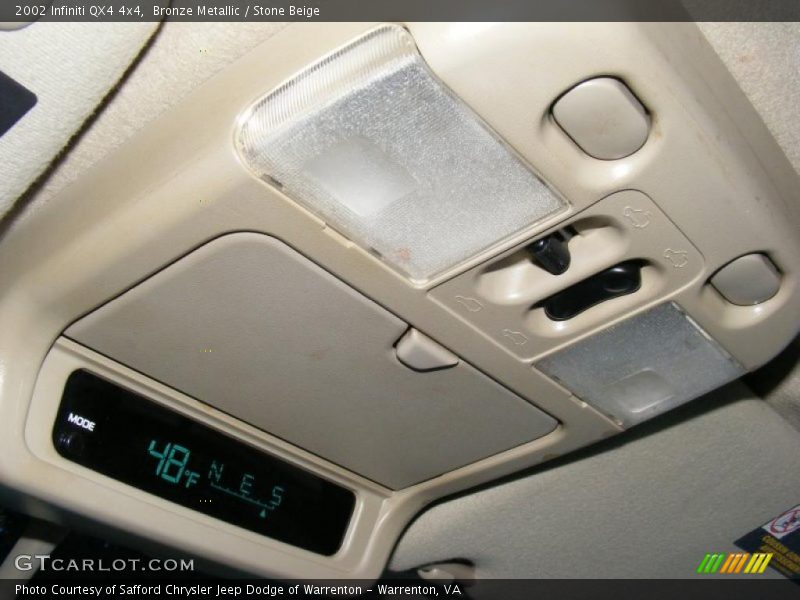 Bronze Metallic / Stone Beige 2002 Infiniti QX4 4x4