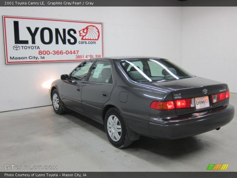 Graphite Gray Pearl / Gray 2001 Toyota Camry LE