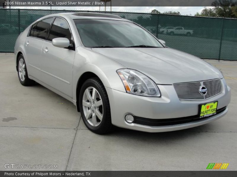 Liquid Silver Metallic / Black 2006 Nissan Maxima 3.5 SL