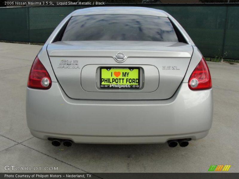 Liquid Silver Metallic / Black 2006 Nissan Maxima 3.5 SL