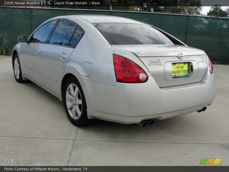 Liquid Silver Metallic / Black 2006 Nissan Maxima 3.5 SL