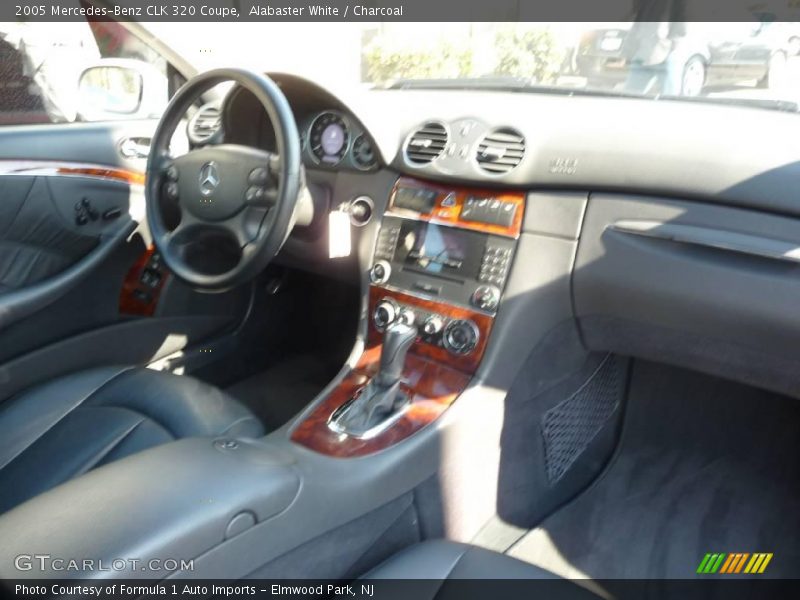 Alabaster White / Charcoal 2005 Mercedes-Benz CLK 320 Coupe
