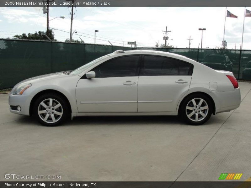 Liquid Silver Metallic / Black 2006 Nissan Maxima 3.5 SL