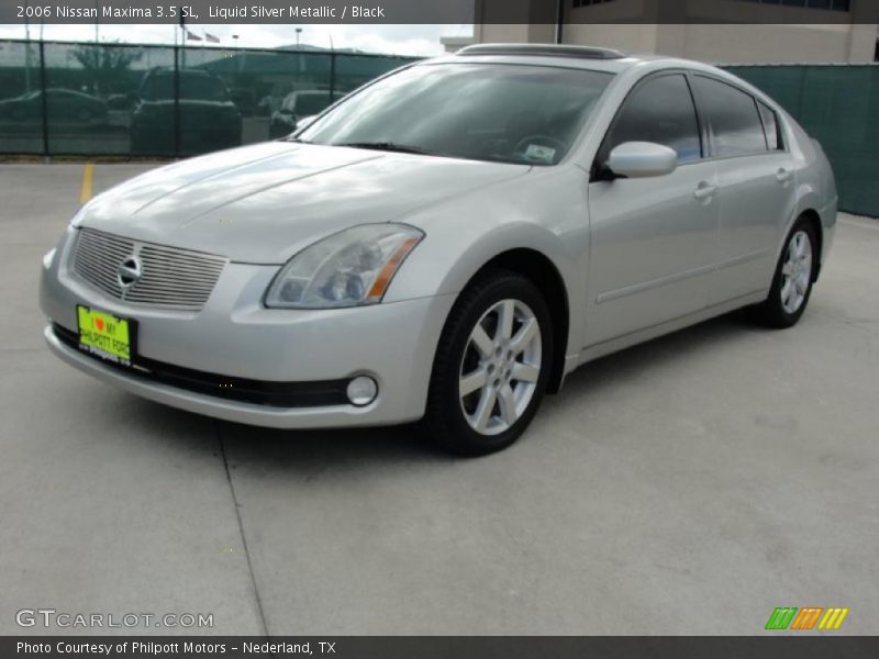 Liquid Silver Metallic / Black 2006 Nissan Maxima 3.5 SL