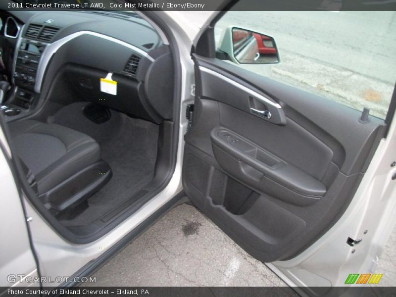 Gold Mist Metallic / Ebony/Ebony 2011 Chevrolet Traverse LT AWD