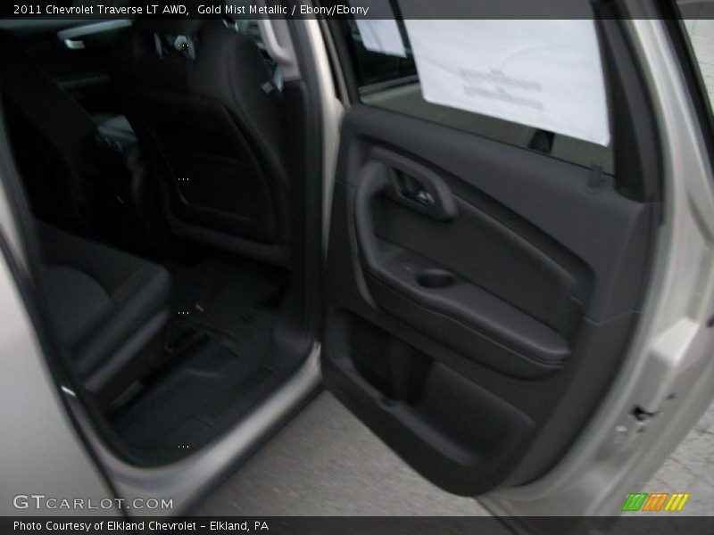 Gold Mist Metallic / Ebony/Ebony 2011 Chevrolet Traverse LT AWD