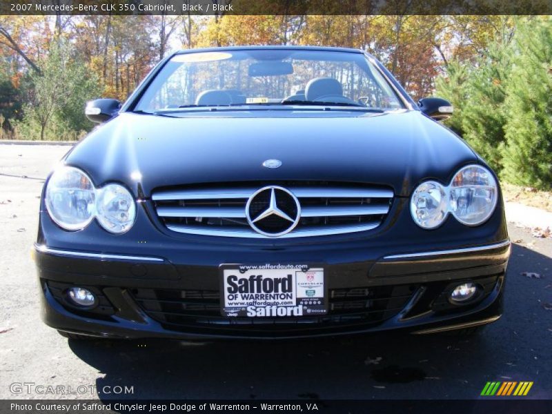 Black / Black 2007 Mercedes-Benz CLK 350 Cabriolet
