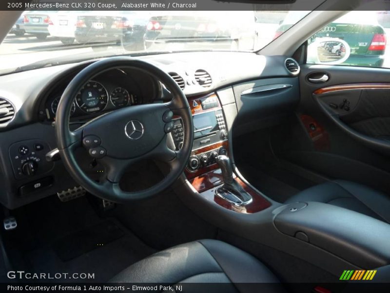 Alabaster White / Charcoal 2005 Mercedes-Benz CLK 320 Coupe