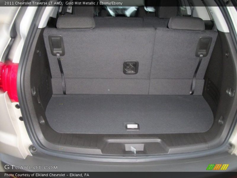 Gold Mist Metallic / Ebony/Ebony 2011 Chevrolet Traverse LT AWD