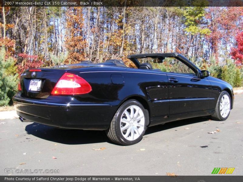 Black / Black 2007 Mercedes-Benz CLK 350 Cabriolet