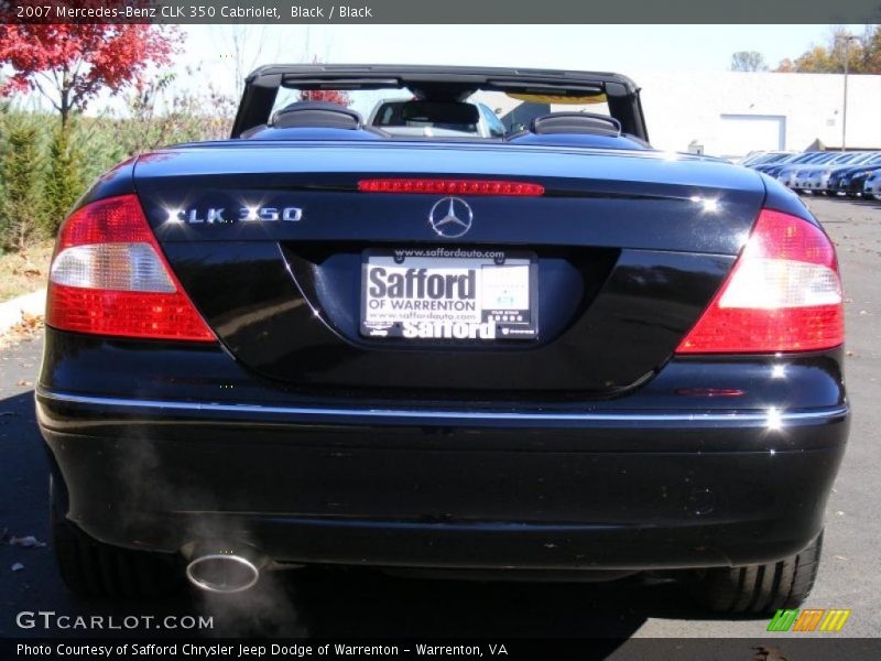 Black / Black 2007 Mercedes-Benz CLK 350 Cabriolet