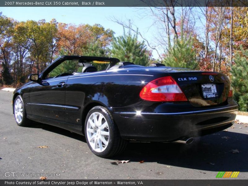 Black / Black 2007 Mercedes-Benz CLK 350 Cabriolet