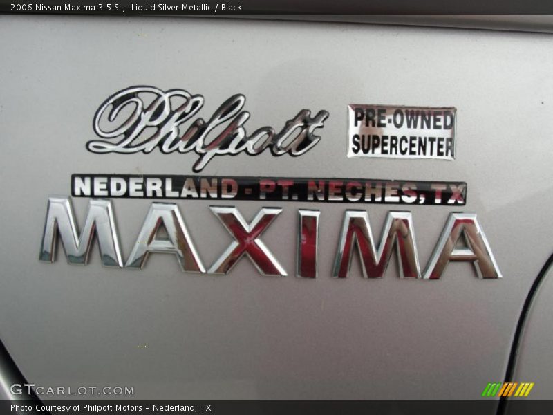 Liquid Silver Metallic / Black 2006 Nissan Maxima 3.5 SL