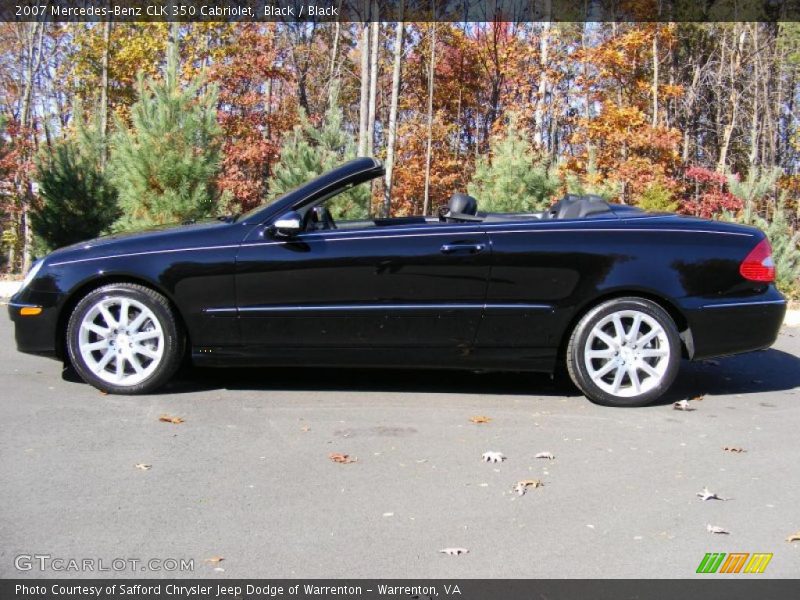 Black / Black 2007 Mercedes-Benz CLK 350 Cabriolet