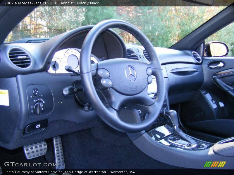  2007 CLK 350 Cabriolet Black Interior