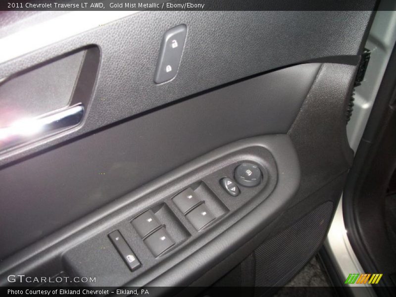 Gold Mist Metallic / Ebony/Ebony 2011 Chevrolet Traverse LT AWD