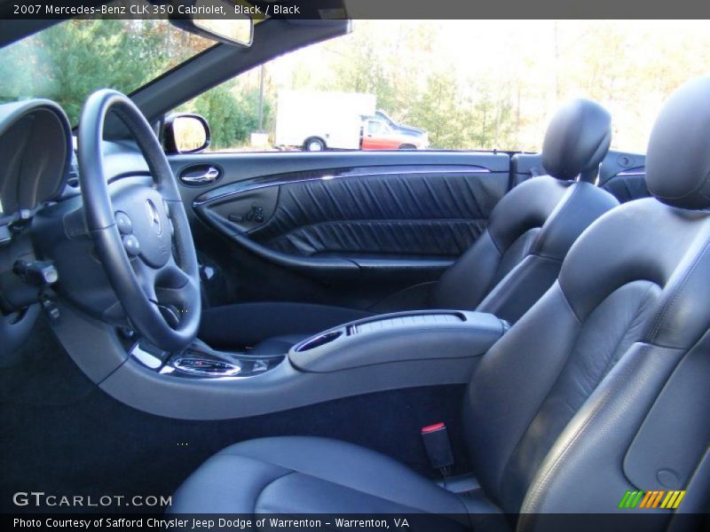  2007 CLK 350 Cabriolet Black Interior