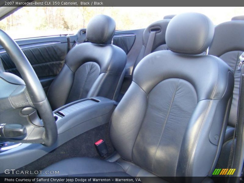  2007 CLK 350 Cabriolet Black Interior