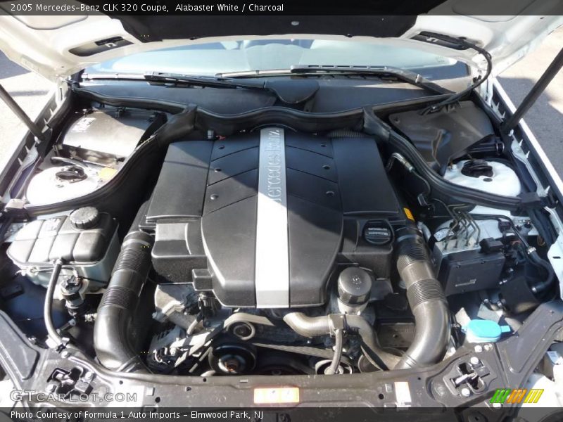 Alabaster White / Charcoal 2005 Mercedes-Benz CLK 320 Coupe