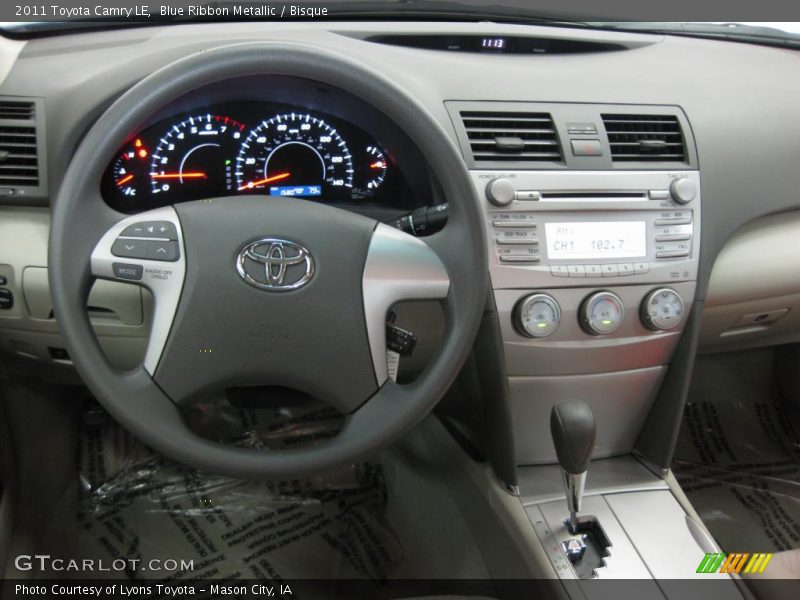 Blue Ribbon Metallic / Bisque 2011 Toyota Camry LE