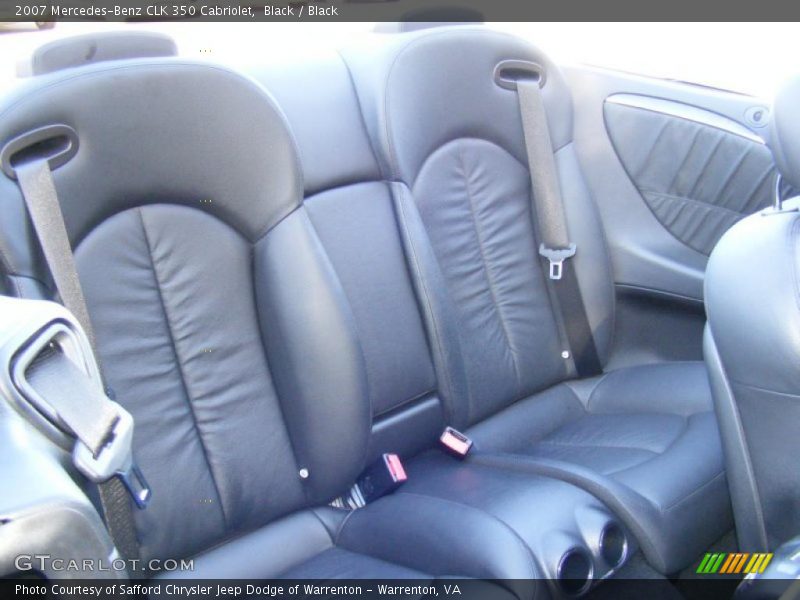  2007 CLK 350 Cabriolet Black Interior