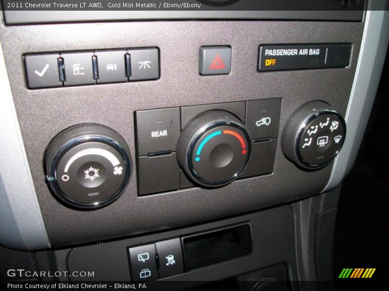 Gold Mist Metallic / Ebony/Ebony 2011 Chevrolet Traverse LT AWD