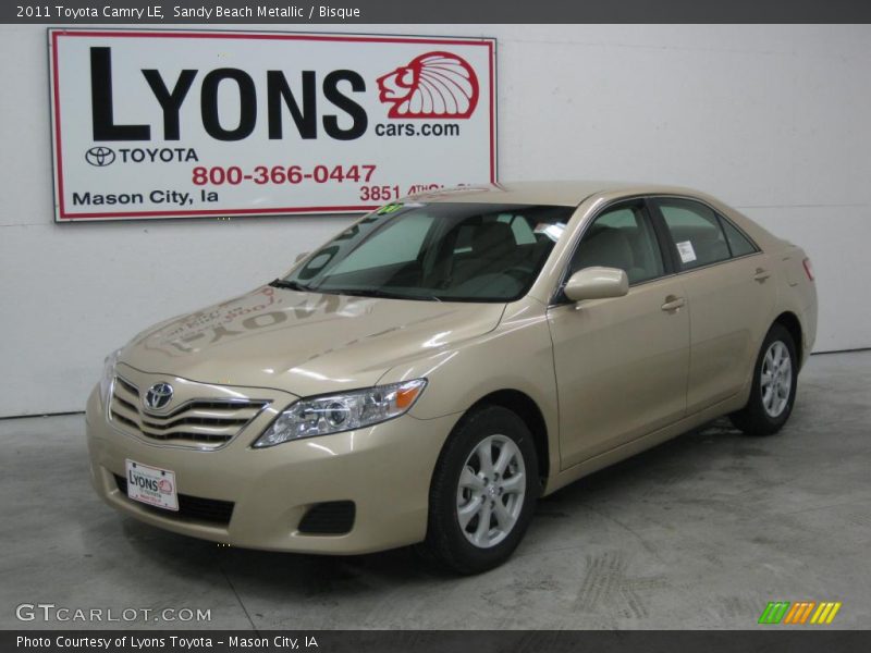 Sandy Beach Metallic / Bisque 2011 Toyota Camry LE