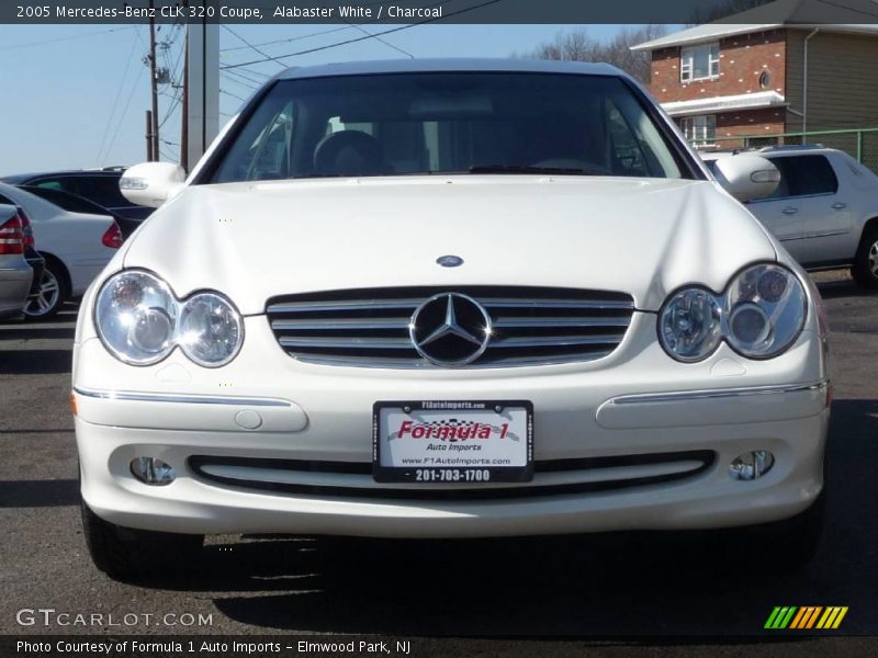Alabaster White / Charcoal 2005 Mercedes-Benz CLK 320 Coupe