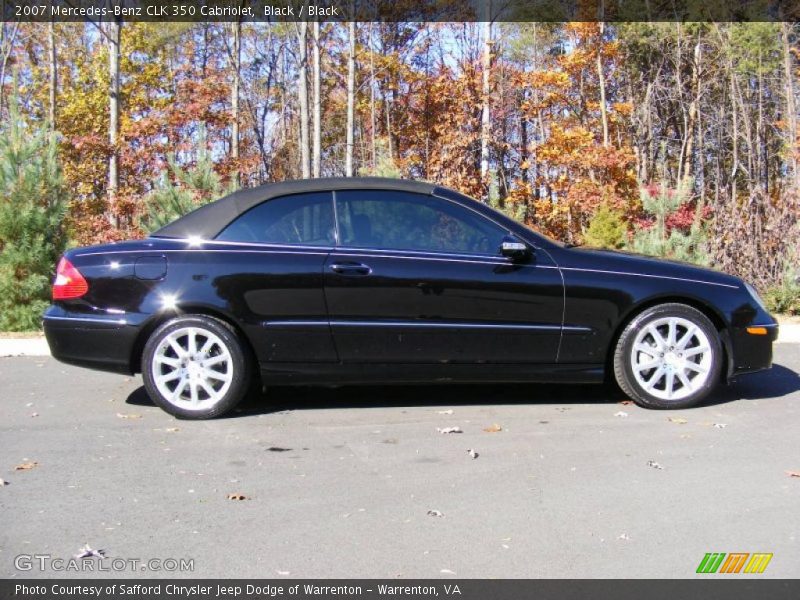 Black / Black 2007 Mercedes-Benz CLK 350 Cabriolet
