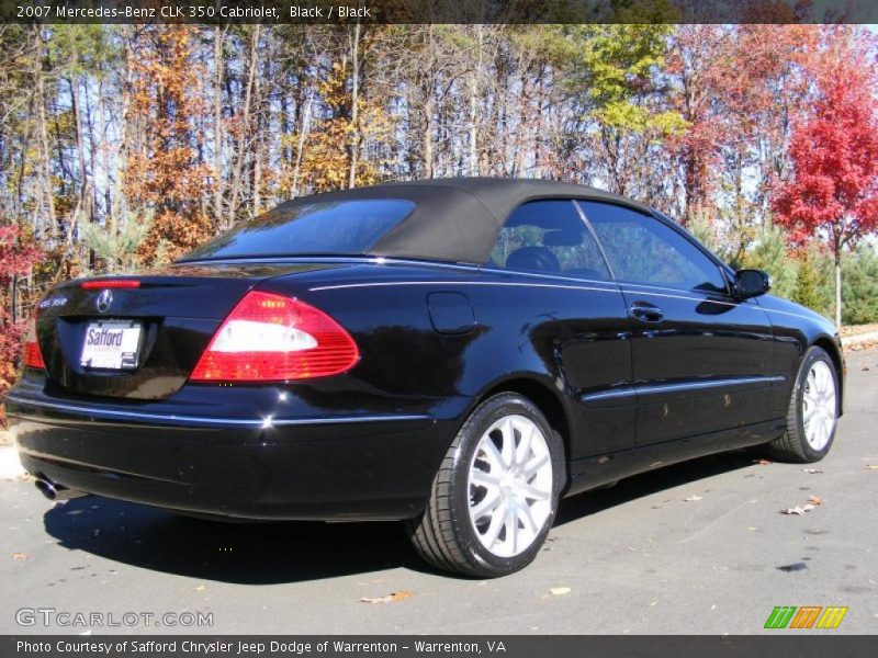 Black / Black 2007 Mercedes-Benz CLK 350 Cabriolet