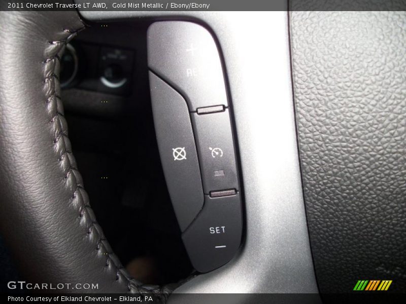 Gold Mist Metallic / Ebony/Ebony 2011 Chevrolet Traverse LT AWD