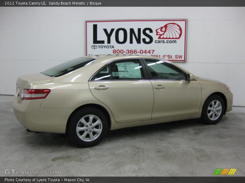 Sandy Beach Metallic / Bisque 2011 Toyota Camry LE