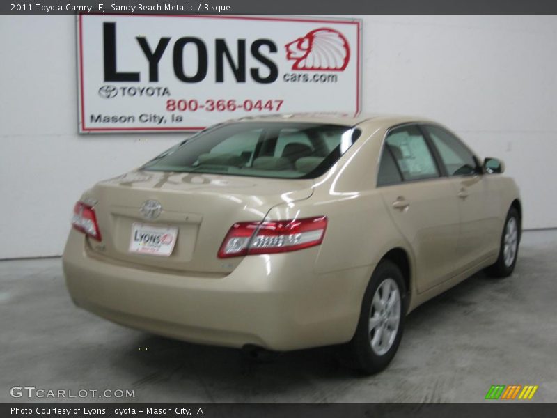 Sandy Beach Metallic / Bisque 2011 Toyota Camry LE