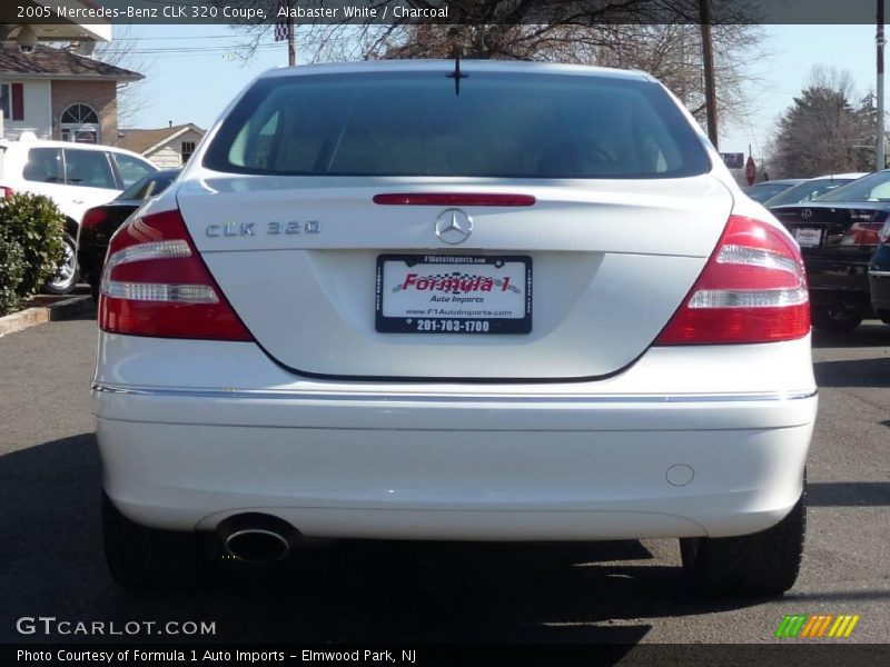 Alabaster White / Charcoal 2005 Mercedes-Benz CLK 320 Coupe