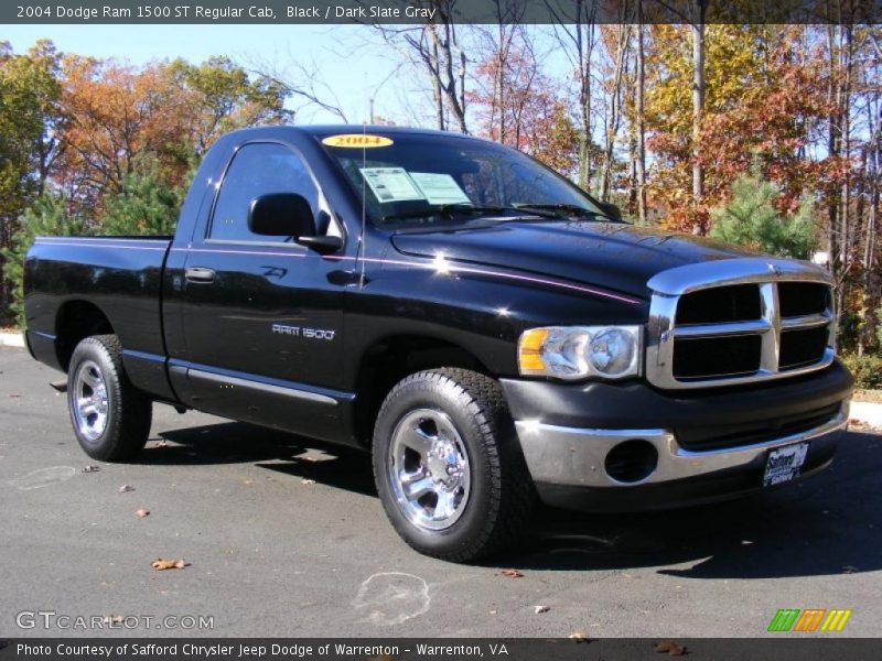 Black / Dark Slate Gray 2004 Dodge Ram 1500 ST Regular Cab