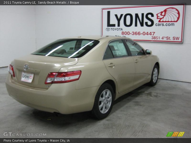 Sandy Beach Metallic / Bisque 2011 Toyota Camry LE