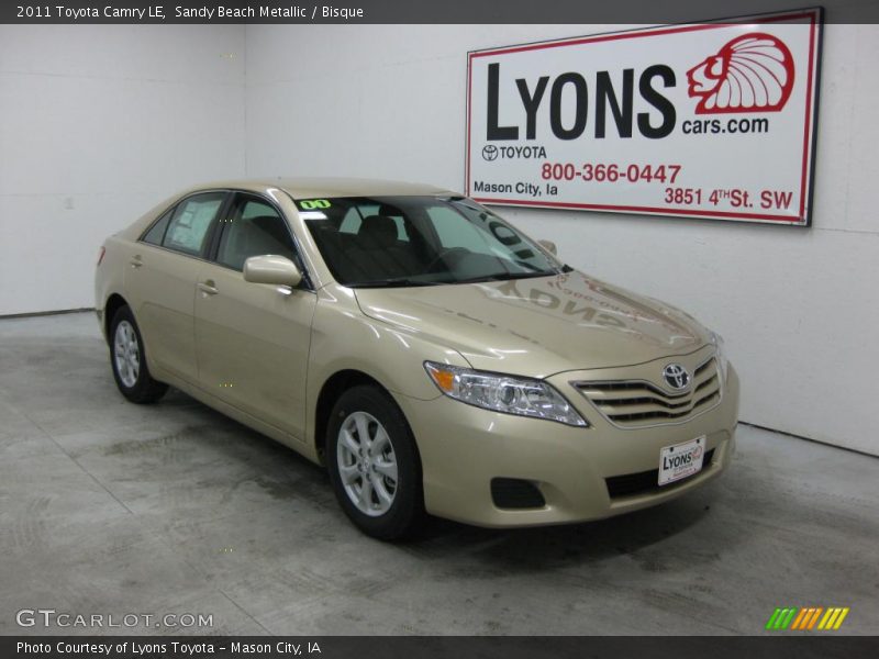 Sandy Beach Metallic / Bisque 2011 Toyota Camry LE