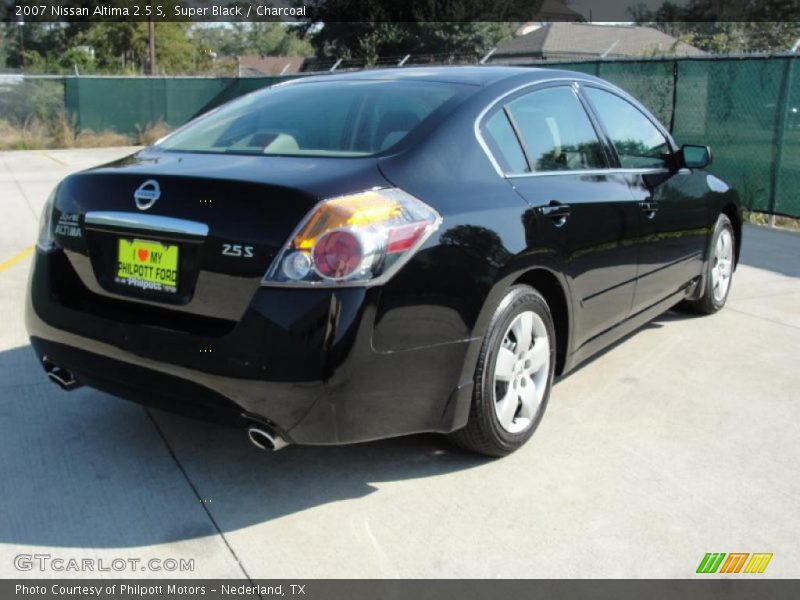 Super Black / Charcoal 2007 Nissan Altima 2.5 S