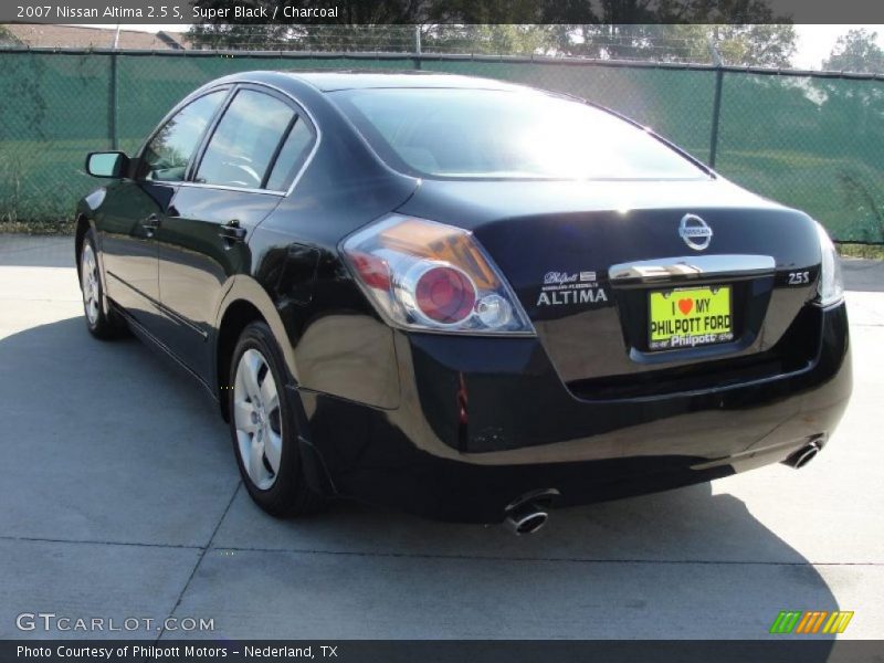 Super Black / Charcoal 2007 Nissan Altima 2.5 S