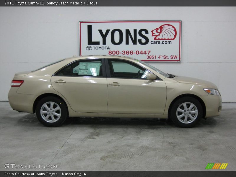 Sandy Beach Metallic / Bisque 2011 Toyota Camry LE