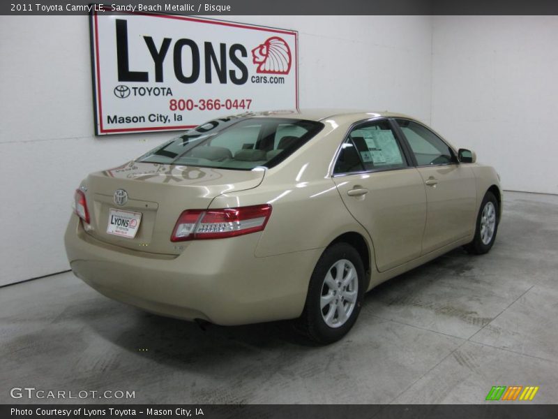 Sandy Beach Metallic / Bisque 2011 Toyota Camry LE