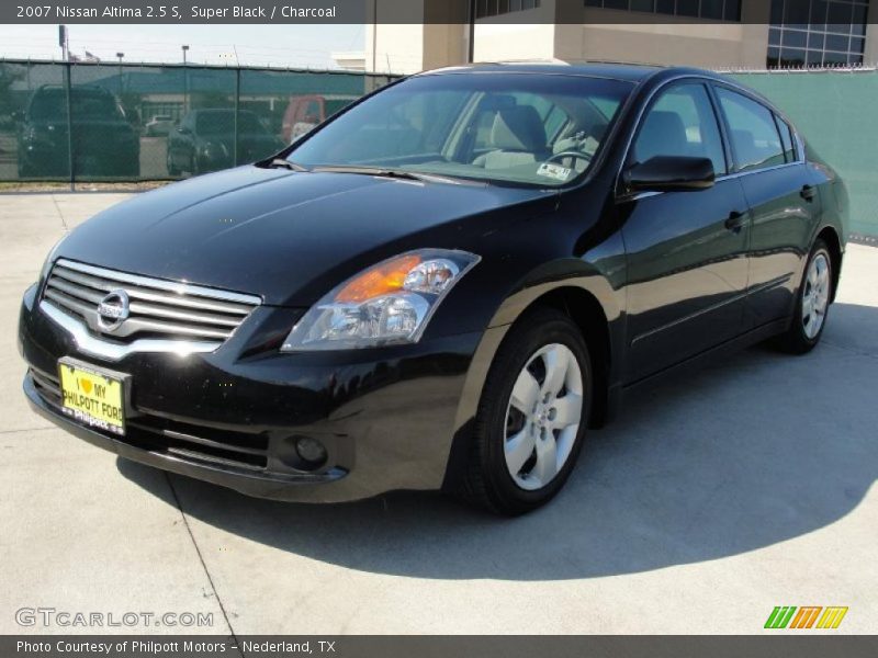 Super Black / Charcoal 2007 Nissan Altima 2.5 S