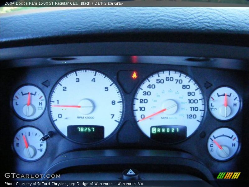 Black / Dark Slate Gray 2004 Dodge Ram 1500 ST Regular Cab