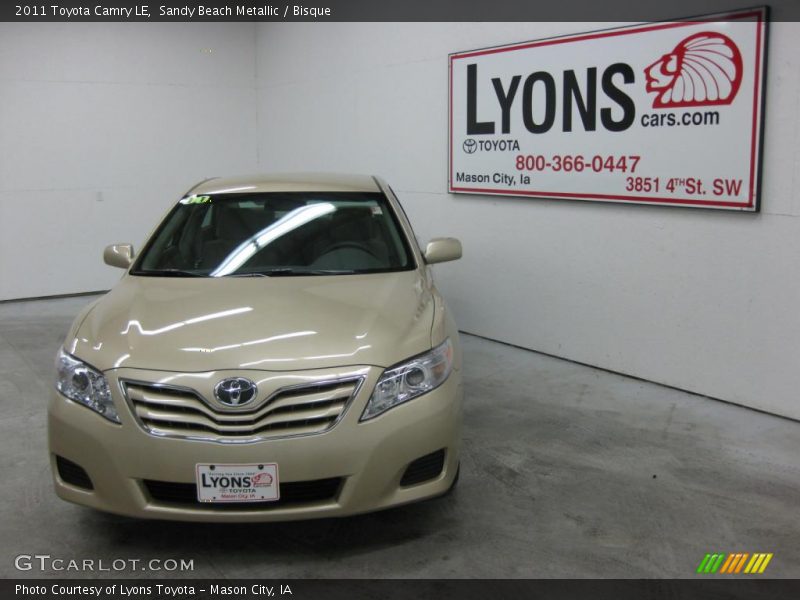 Sandy Beach Metallic / Bisque 2011 Toyota Camry LE