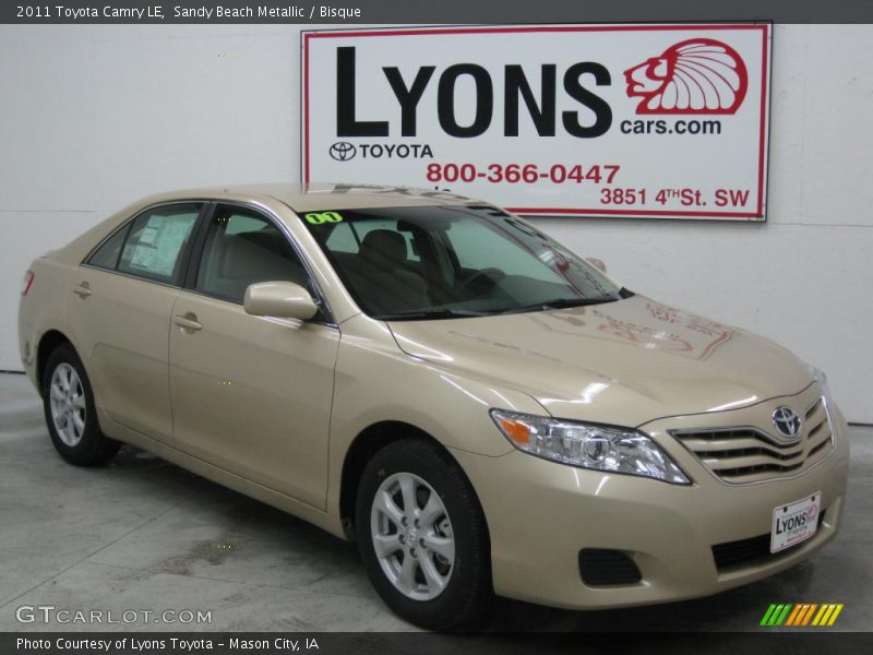 Sandy Beach Metallic / Bisque 2011 Toyota Camry LE