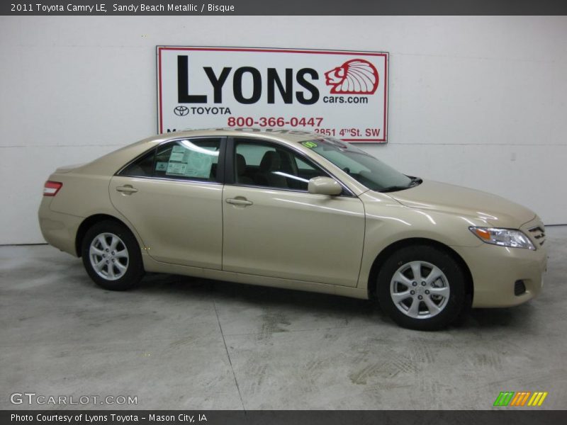 Sandy Beach Metallic / Bisque 2011 Toyota Camry LE