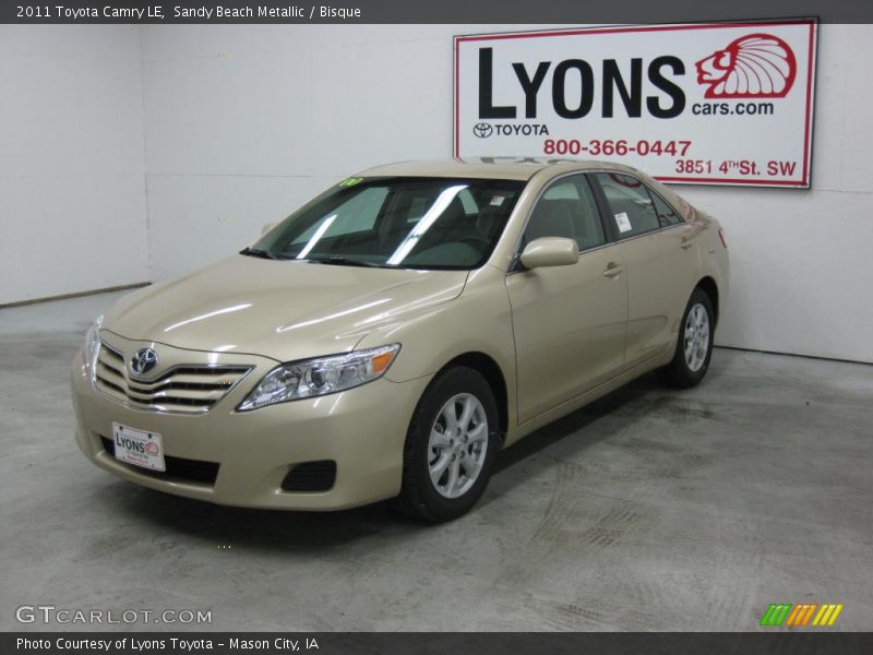 Sandy Beach Metallic / Bisque 2011 Toyota Camry LE