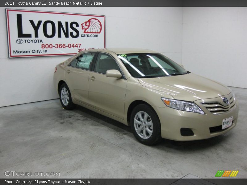 Sandy Beach Metallic / Bisque 2011 Toyota Camry LE