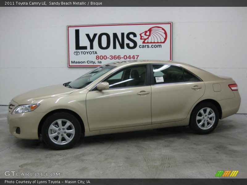 Sandy Beach Metallic / Bisque 2011 Toyota Camry LE