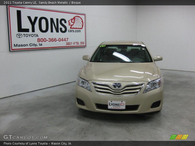 Sandy Beach Metallic / Bisque 2011 Toyota Camry LE